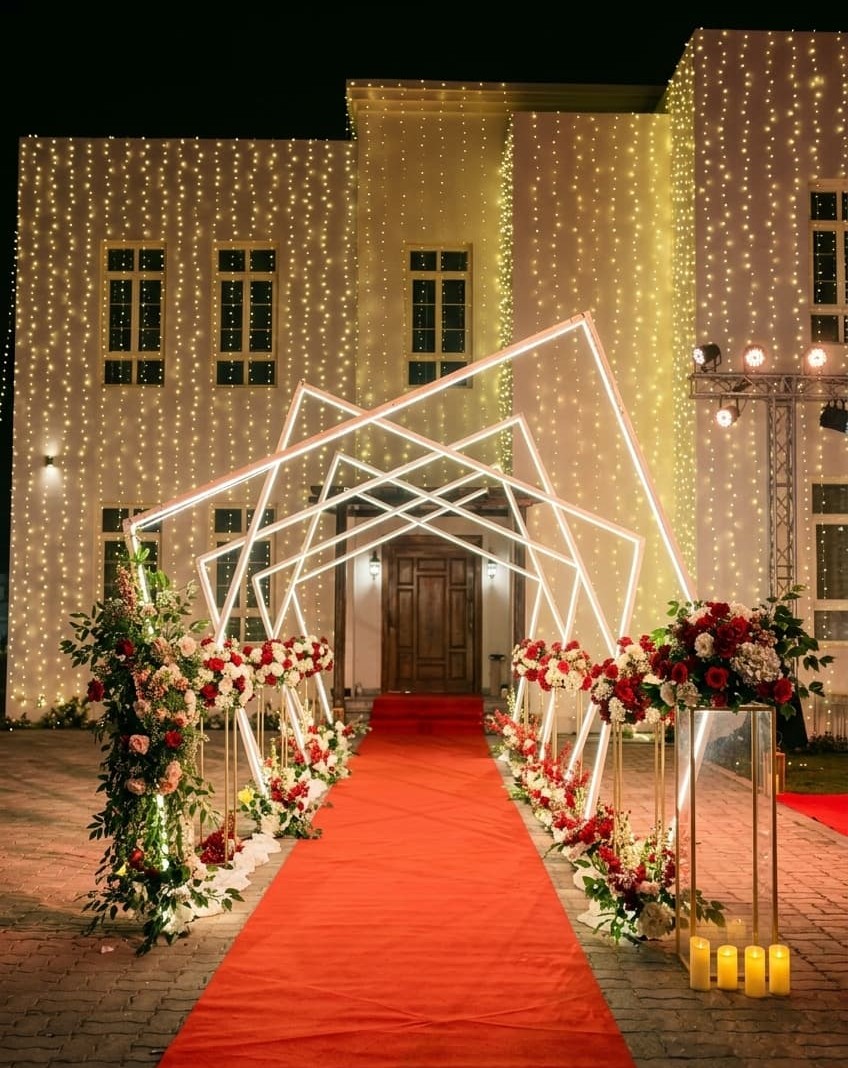 wedding reception decor in dubai