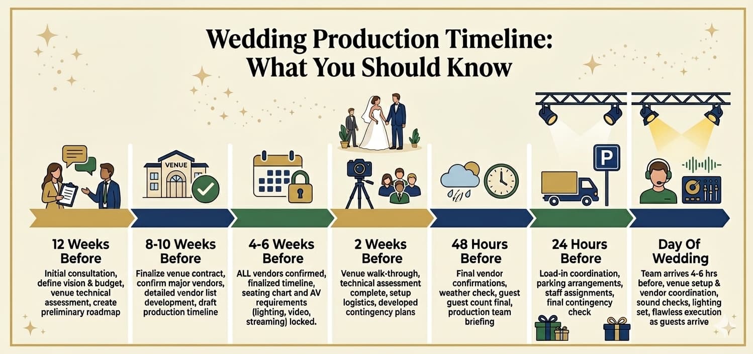 wedding production timeline